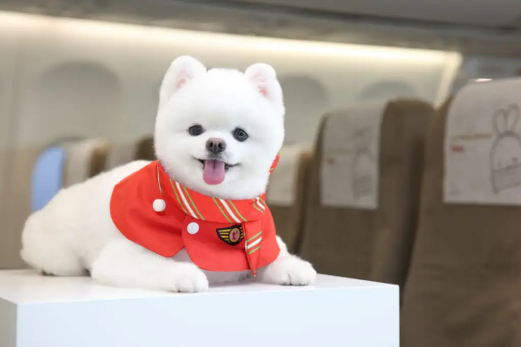 비행기배경-강아지